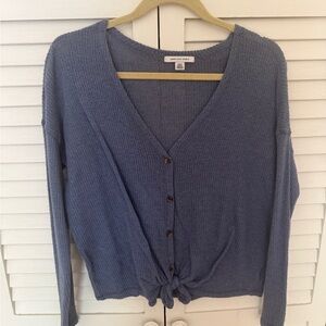 American Eagle Outfitters Gray Knit Sweater